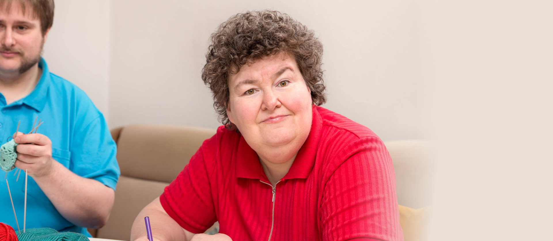 couple doing arts and crafts